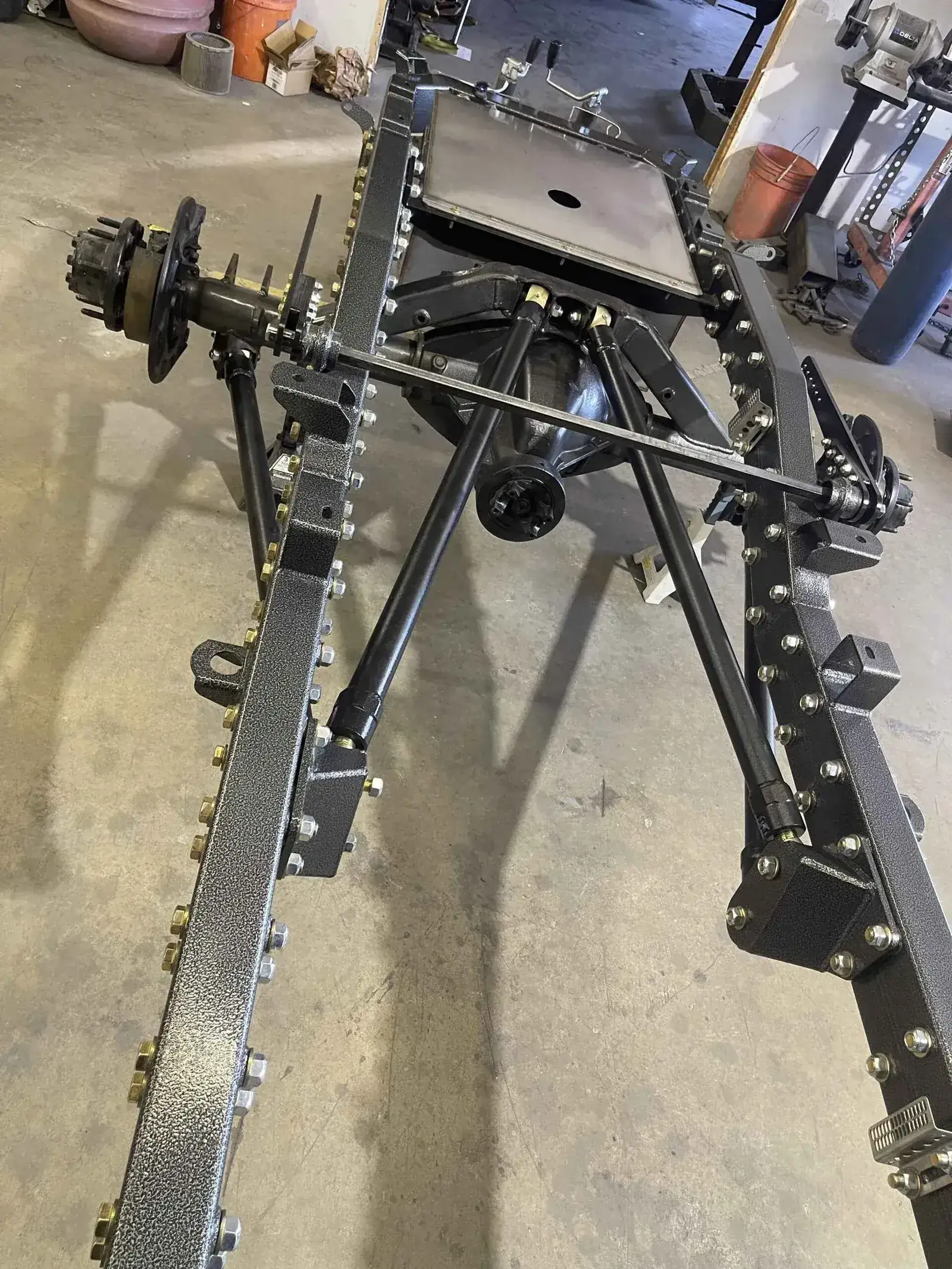 Patriot Chassis fabrication — CNC precision cutting and jig welding in the Northern Idaho shop